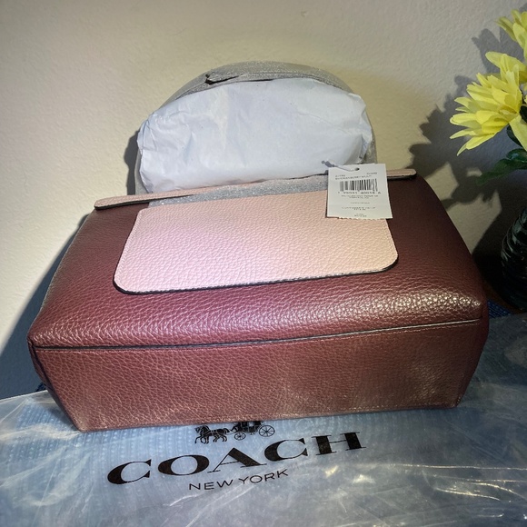 *SOLD ! COACH LEATHER TAMMIE Shoulder/Crossbody - Gorgeous Cranberry Multi -NWT! - Picture 9 of 9